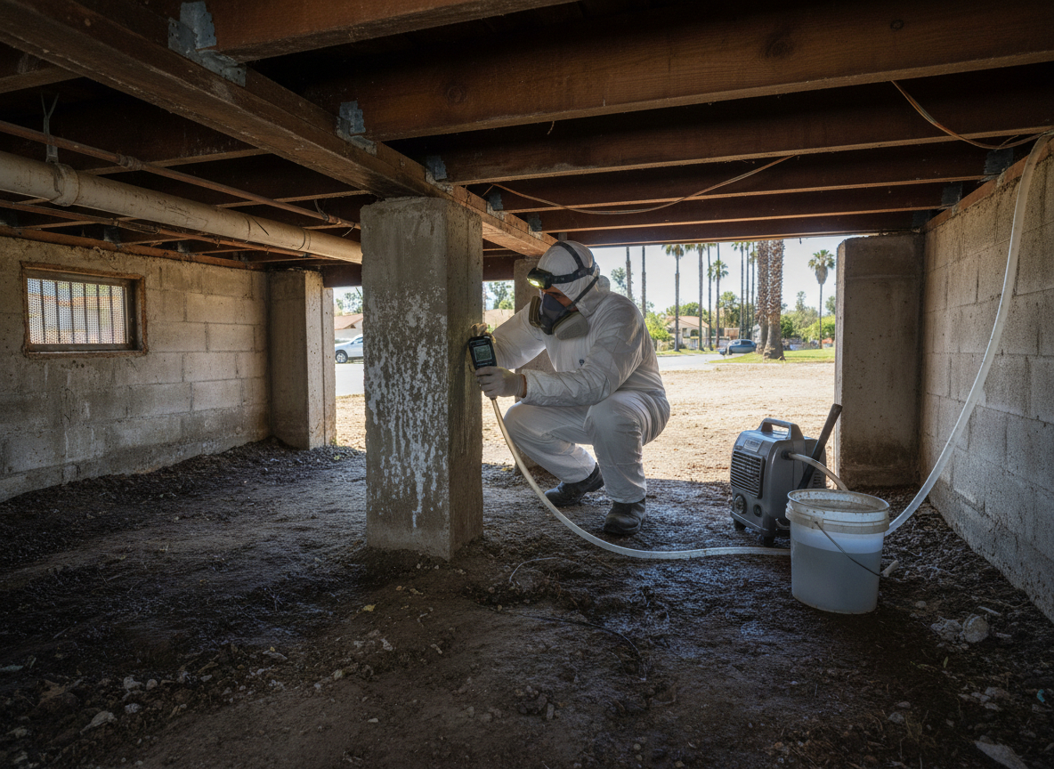 Inspecting Crawl Spaces for Moisture in Granada Hills
